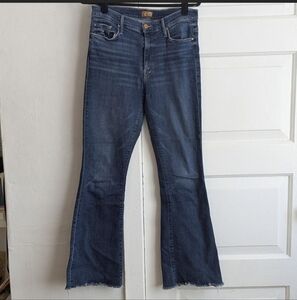 MOTHER Women's Boot Cut Jeans - Dark Blue